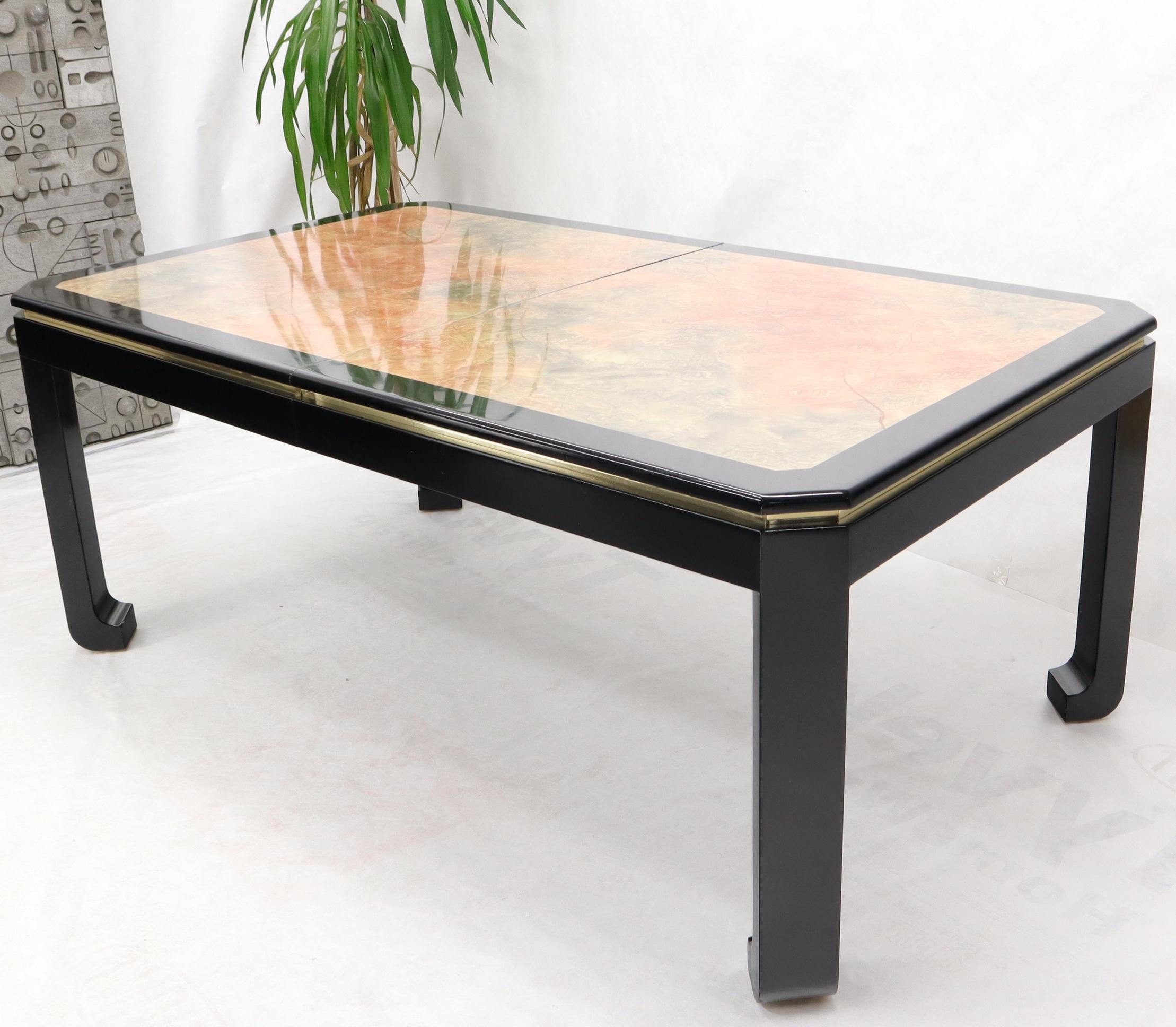 black lacquer dining table