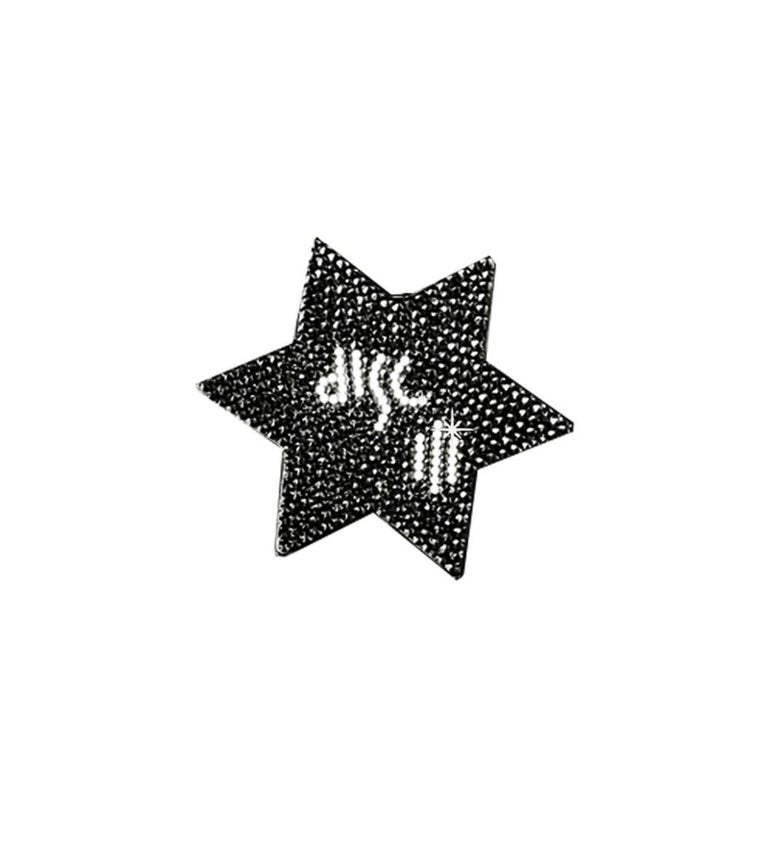 Black Lacquer Glass Dusted Chalk White Crystal Trim For Sale at 1stDibs