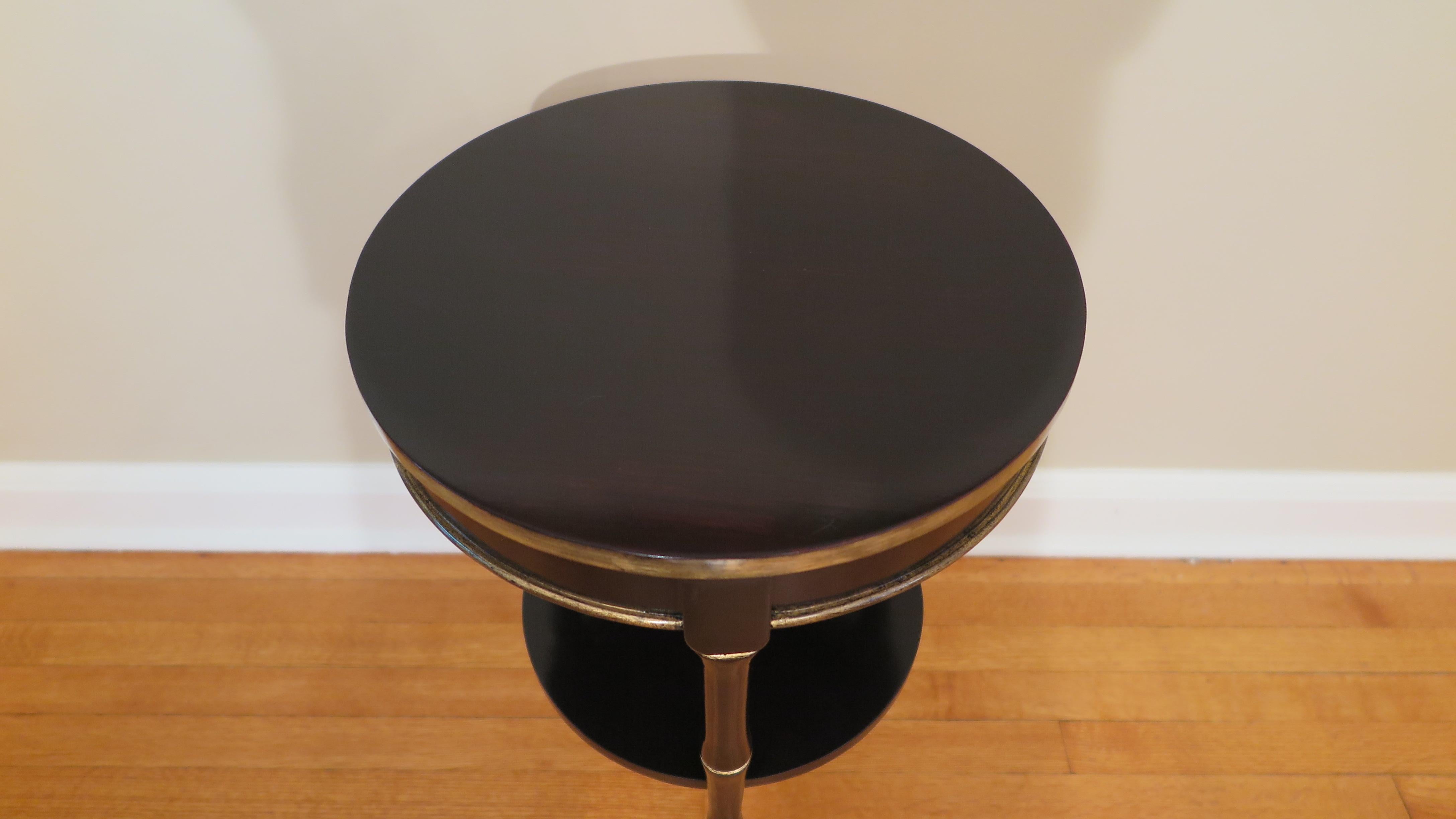 Aesthetic Movement Black Lacquer Gueridon Side Table