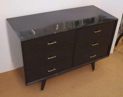 Black Lacquer Italian Commode Dresser