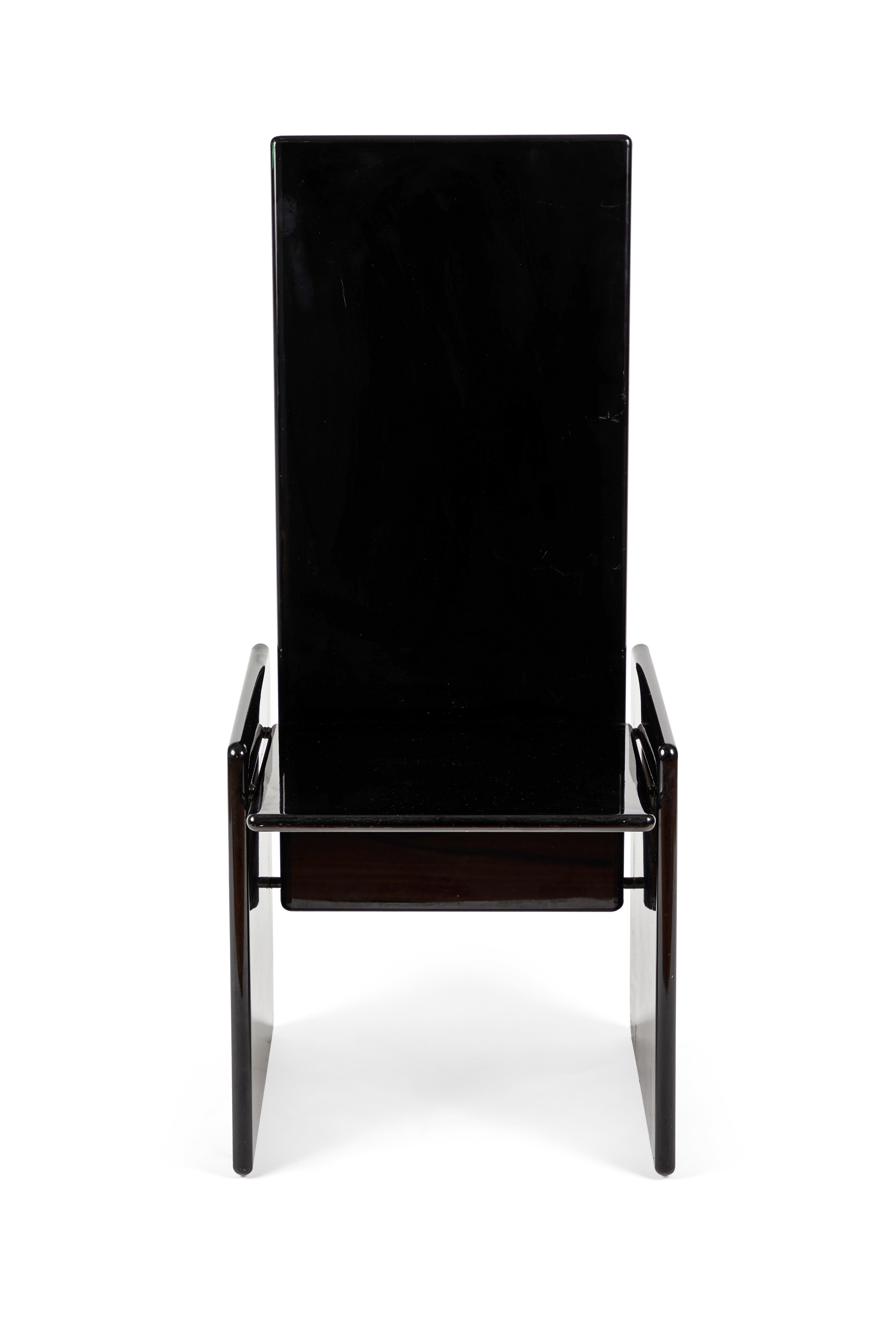 Birch Black Lacquer Kazuki Chair by Kazuhide Takahama