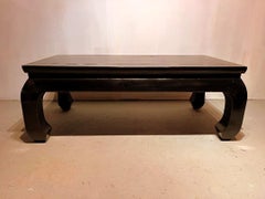 Black Lacquer Low Table / Coffee Table
