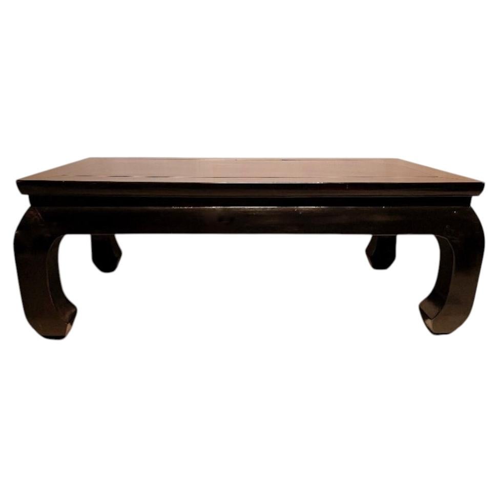 Black Lacquer Low Table / Coffee Table