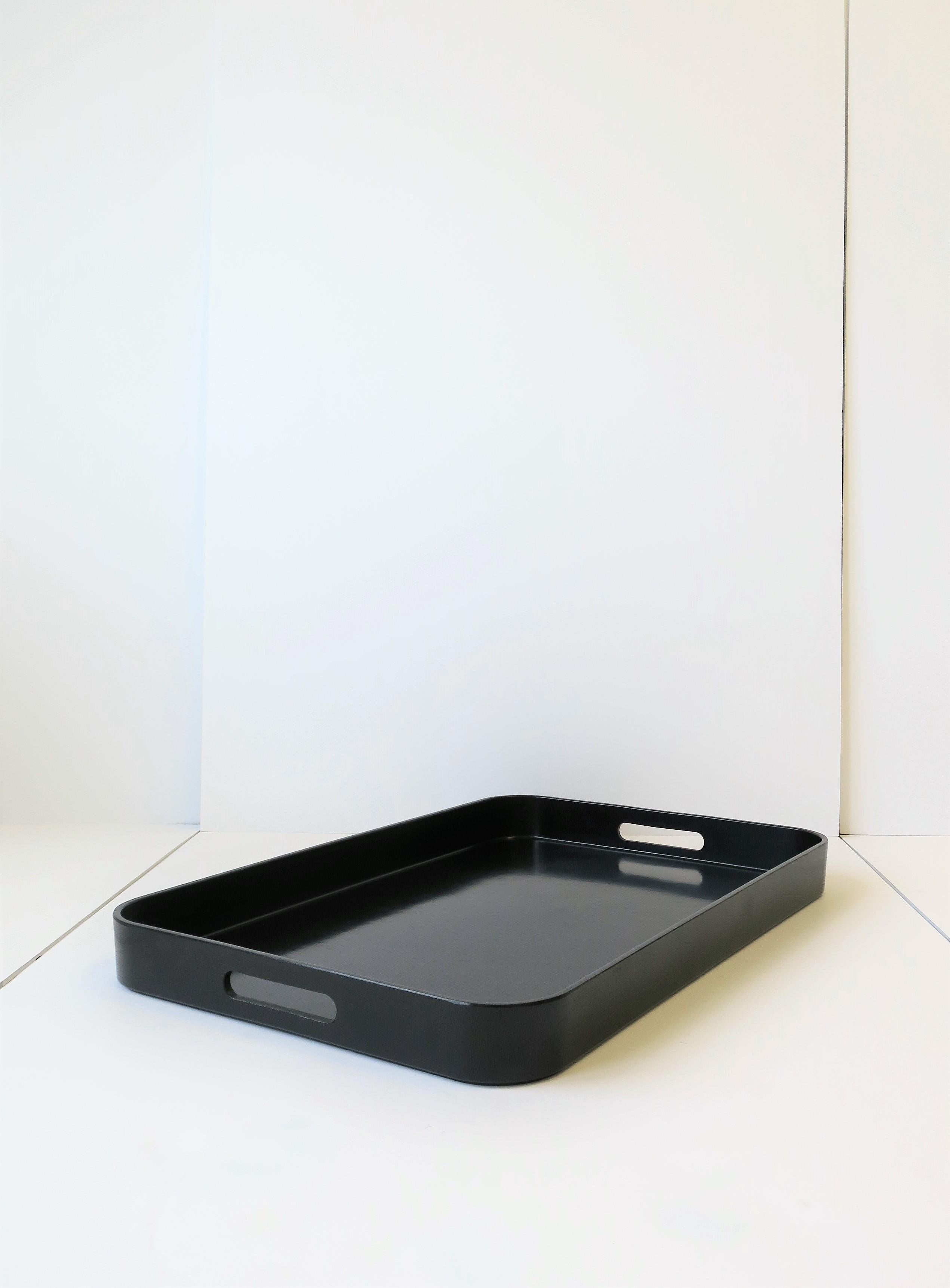 black lacquer trays