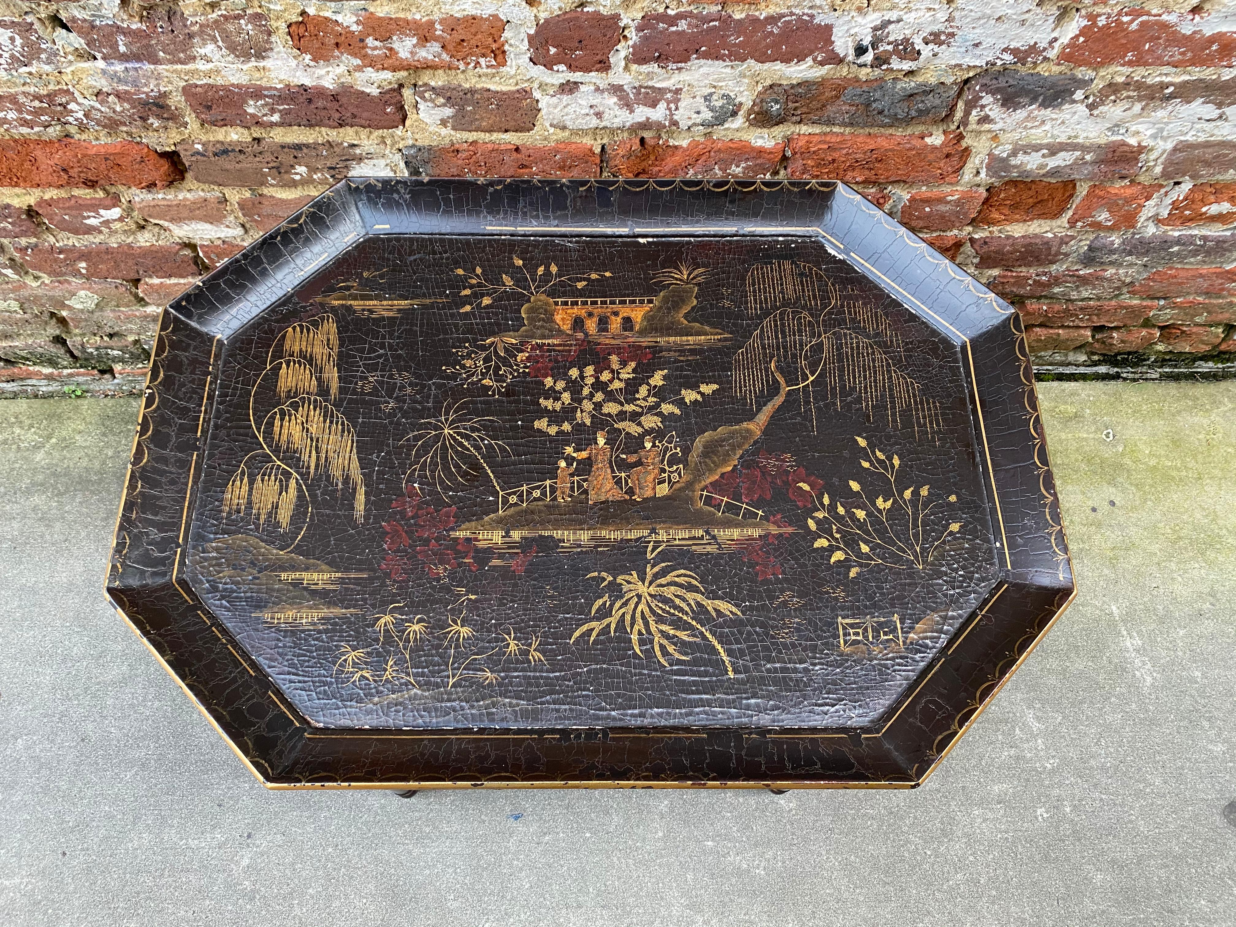 black laquer tray