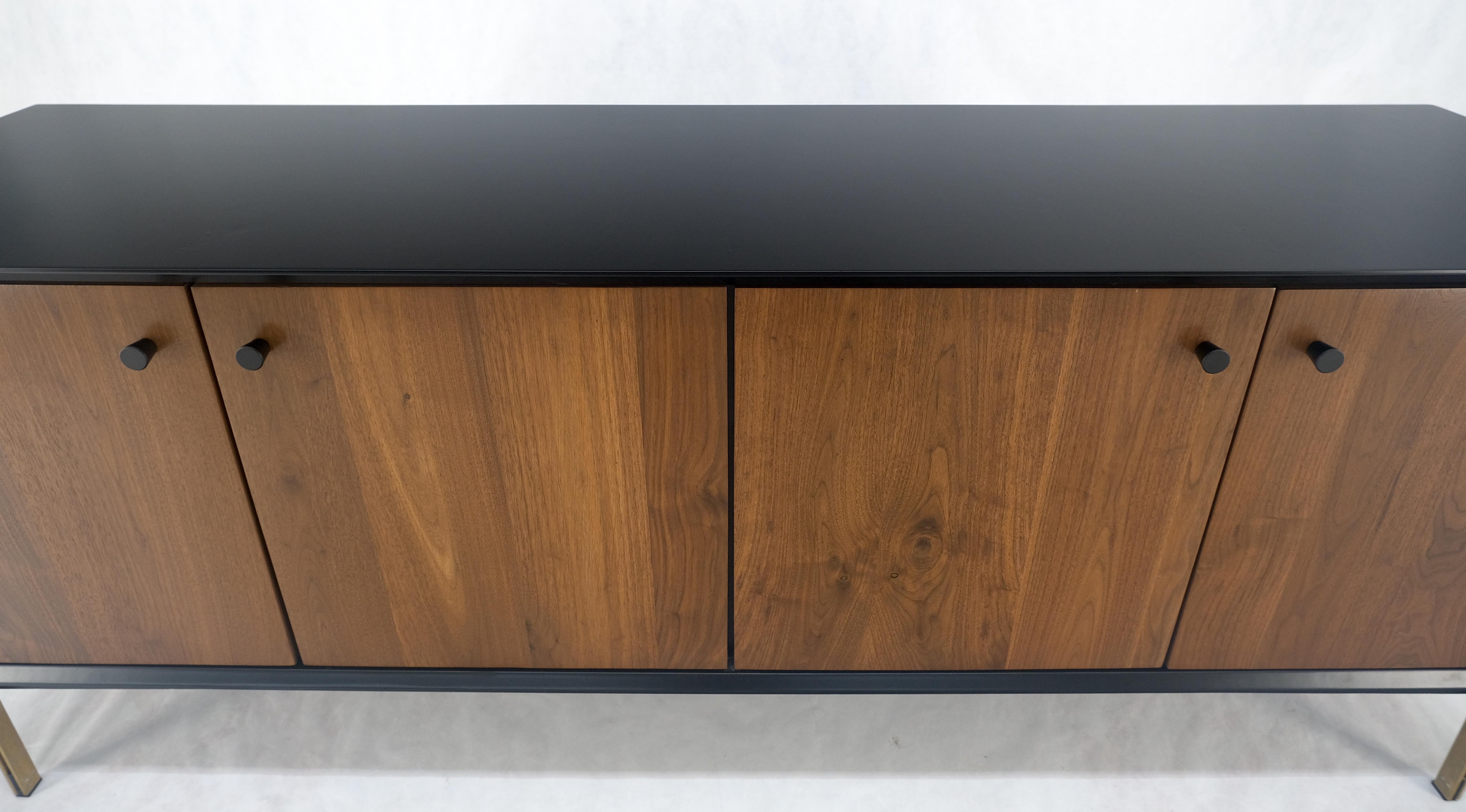 Laccato Lacca nera Noce Gambe in ottone 77