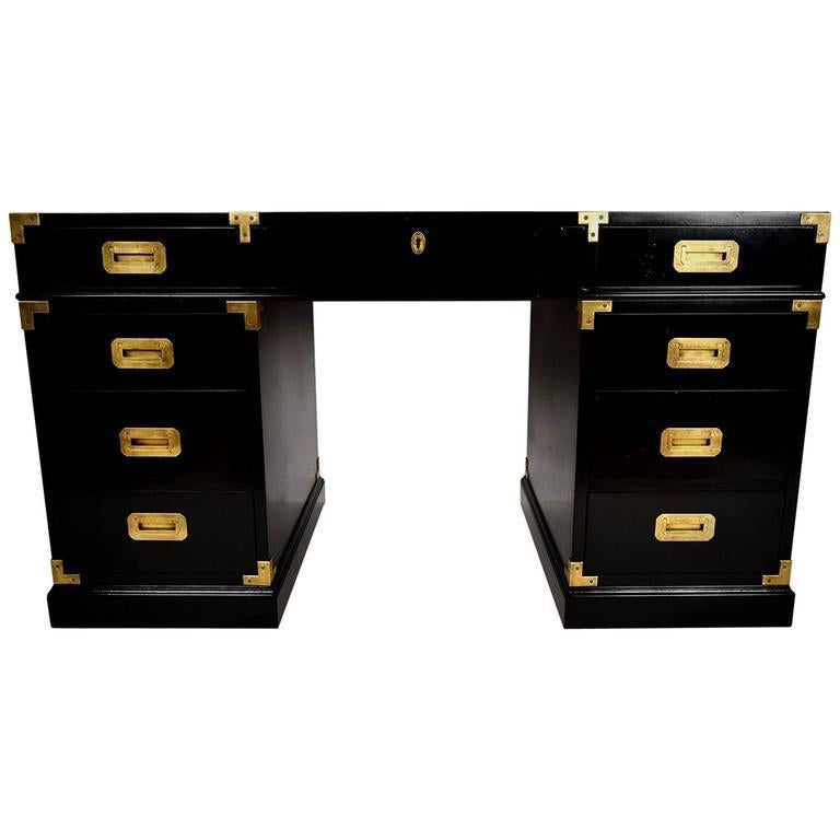 black lacquer desk