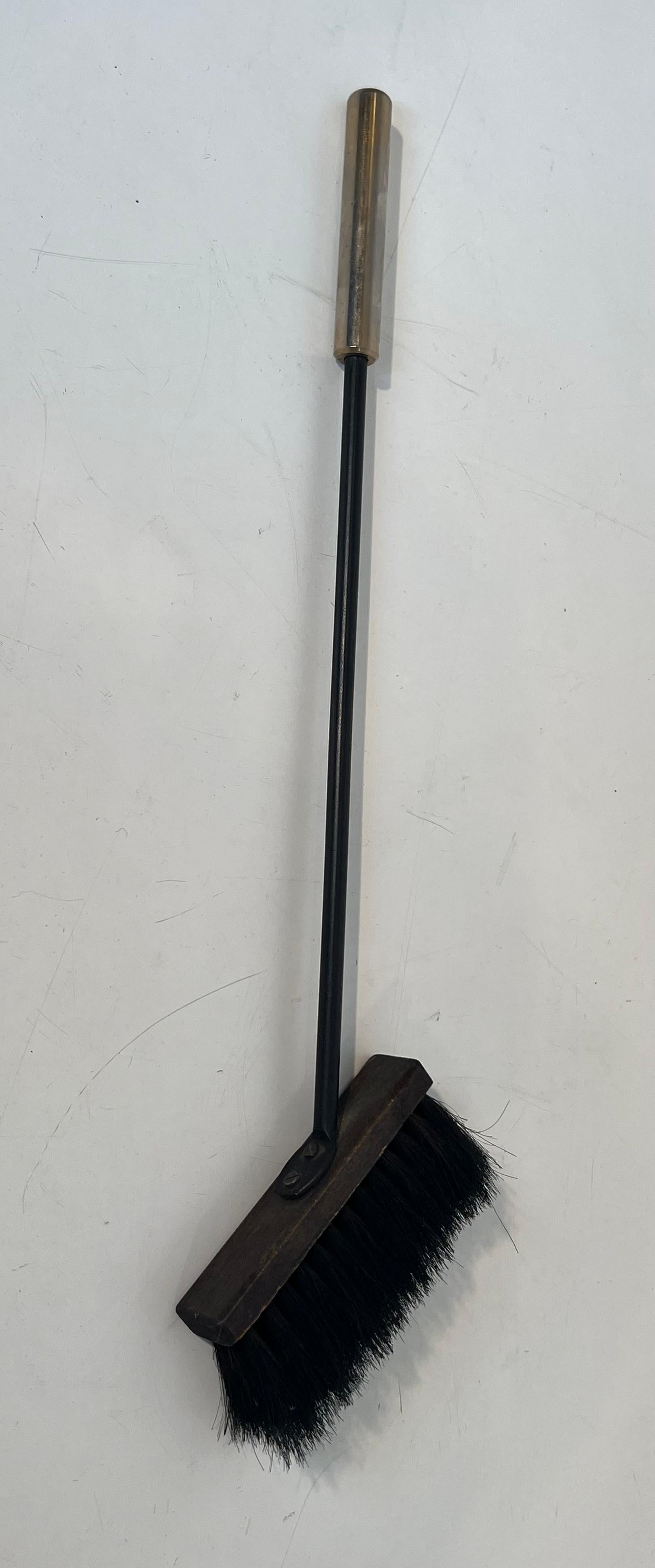 Outils de cheminée laqués noirs et chromés sur Stand en vente 8