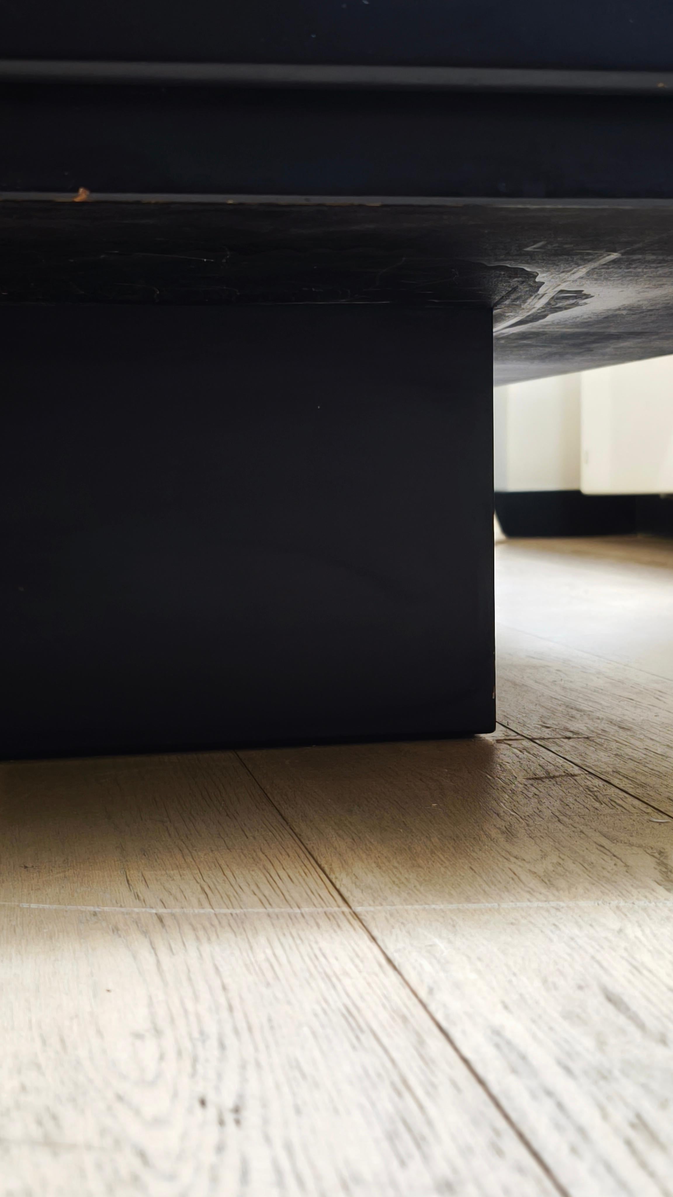 Table basse de bar en acier laqué noir par Vico Magistretti, années 1960 en vente 14