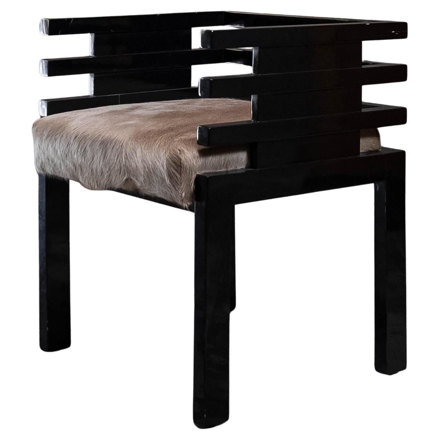 Black Lacquered Armchair