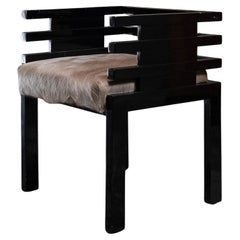 Black Lacquered Armchair