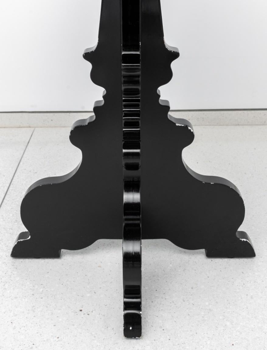 black laquer table