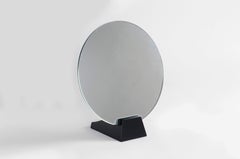 Espejo "Lalou" de Abedul Lacado Negro, Jacques Emile Rulhmann