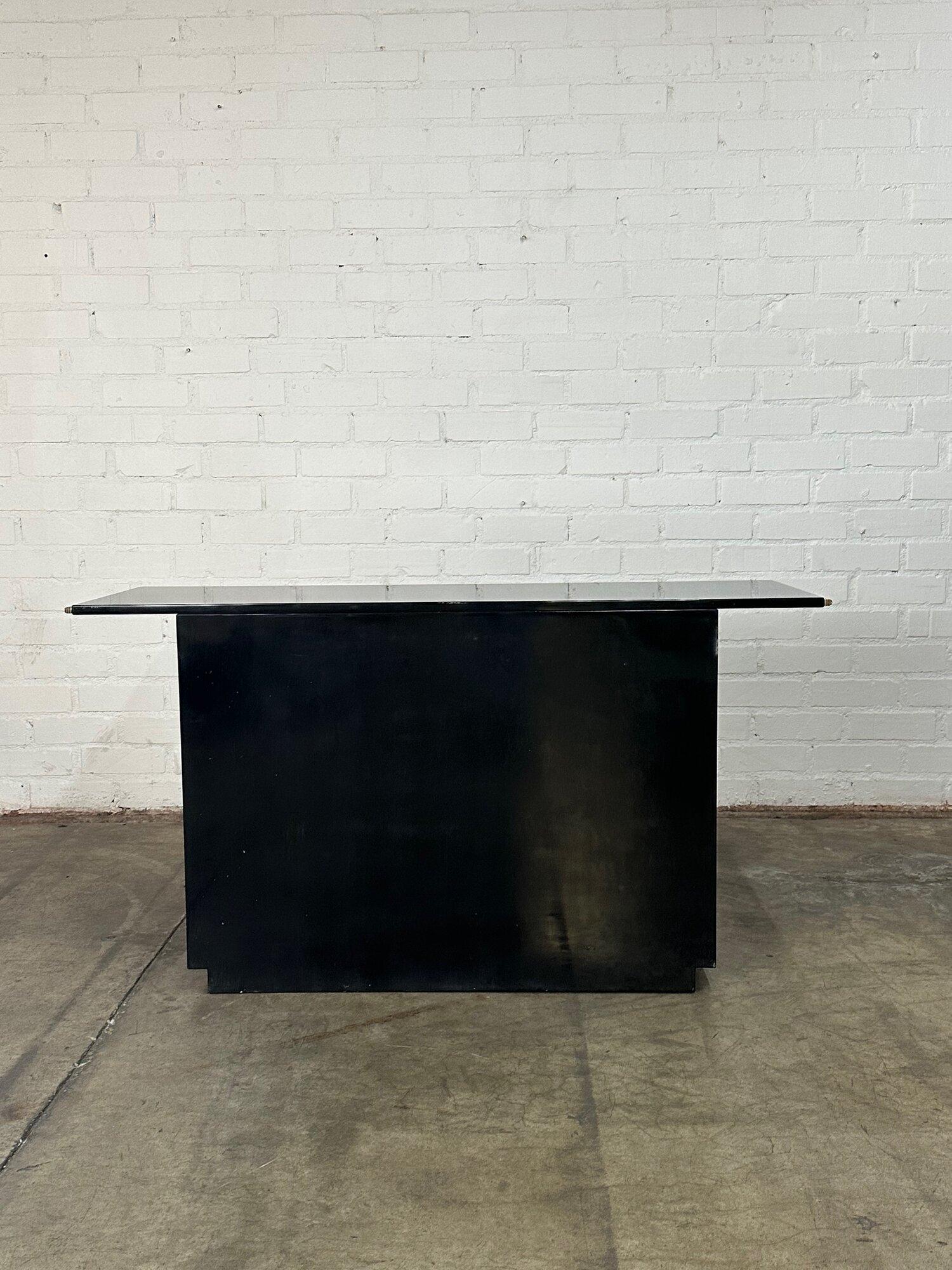 Late 20th Century Black Lacquered Chest of Drawers by Roche Bobois
