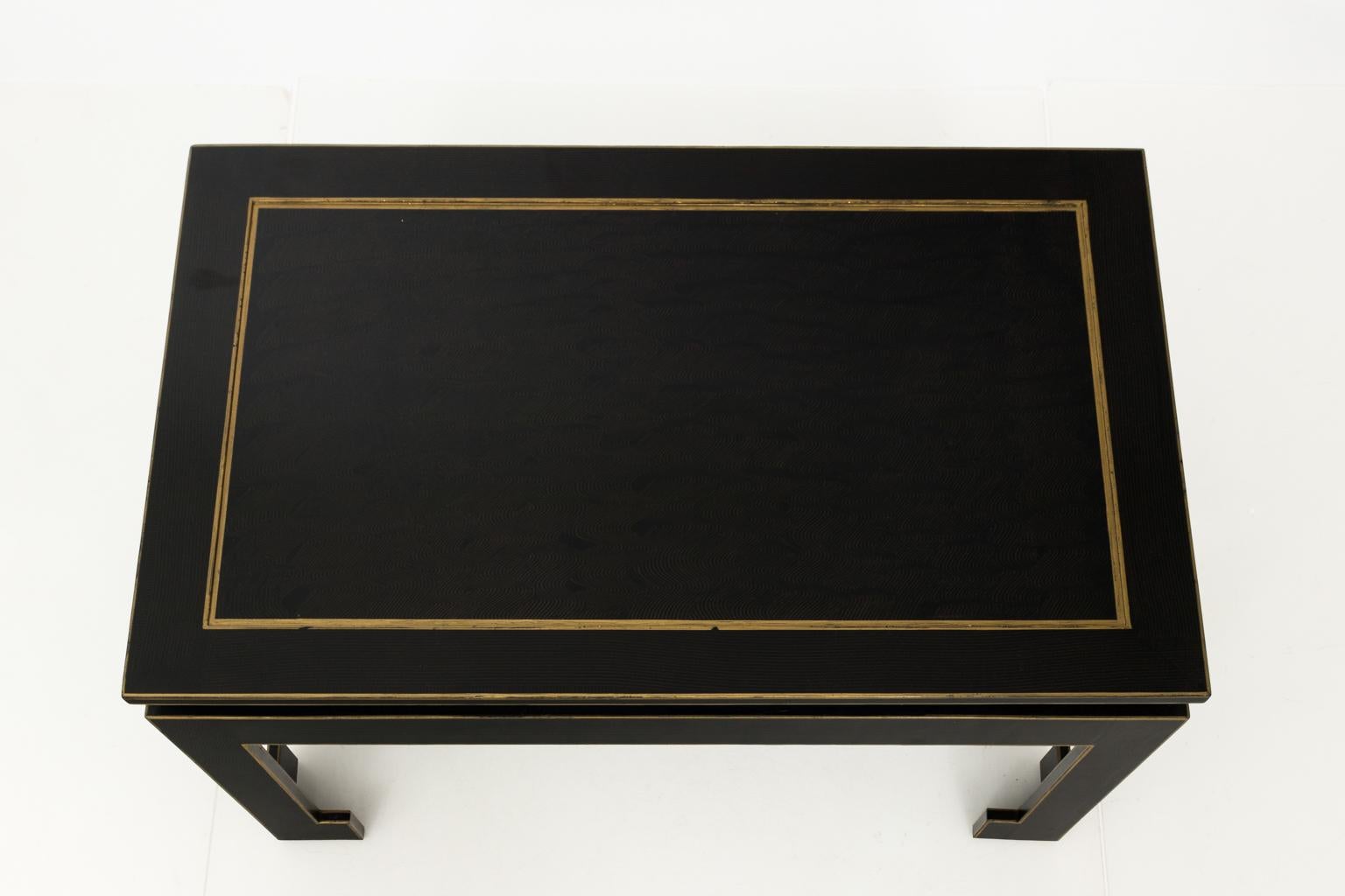 Black Lacquered Chinese Coffee Table 2