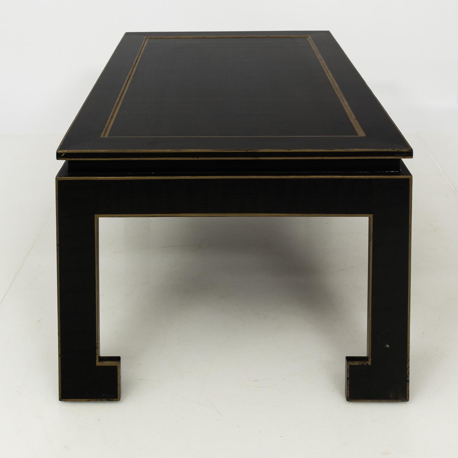 black chinese coffee table