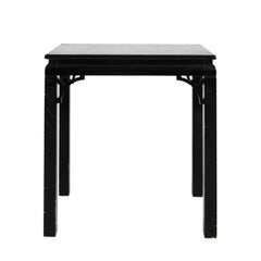 Black Lacquered Chinoiserie Side Table