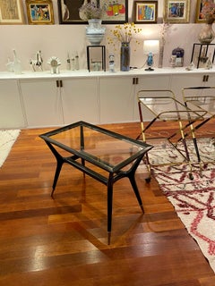 Black Lacquered Coffee / Side Table Attributed to Ico Parisi, circa 1950s