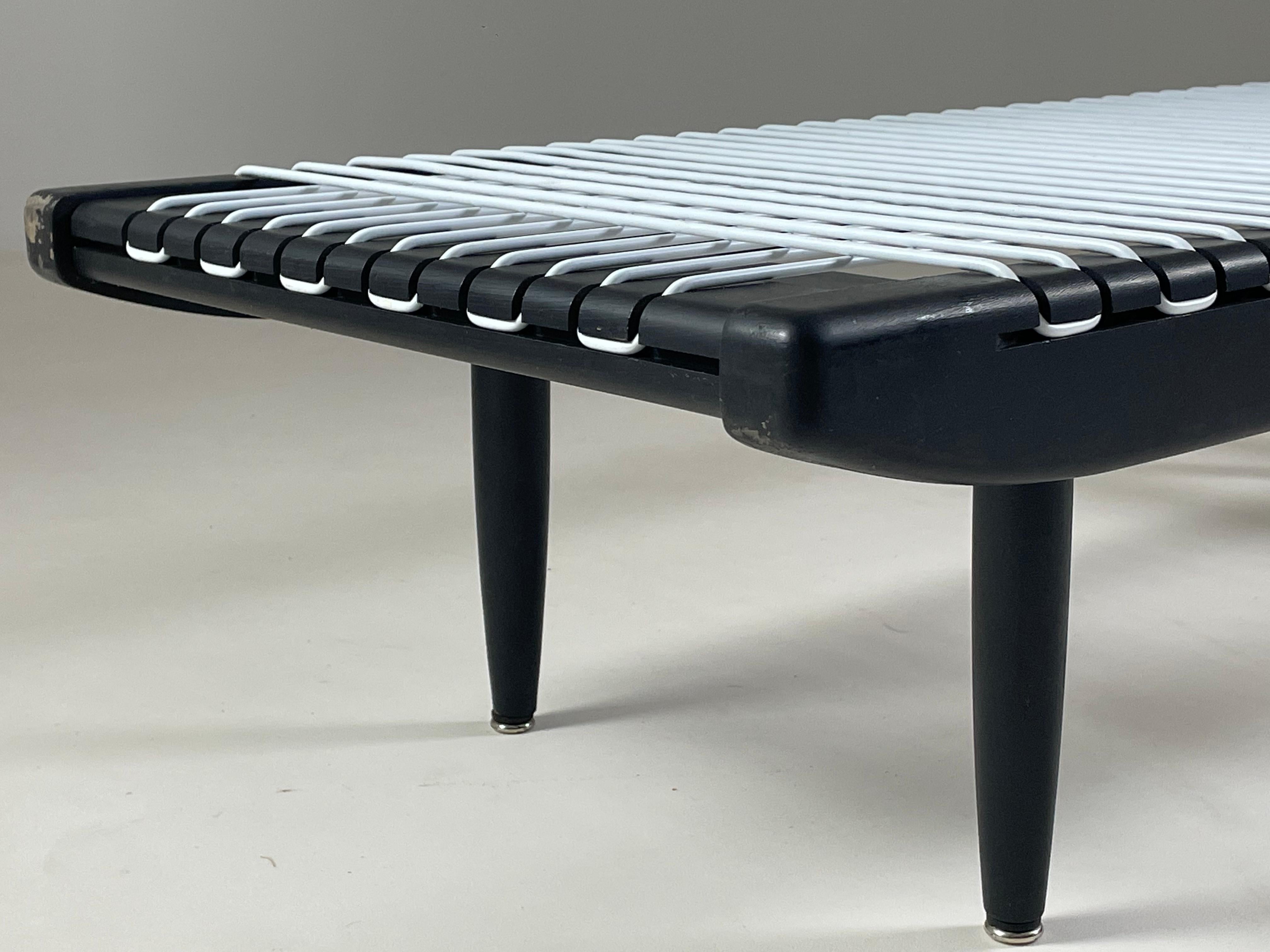 Black lacquered coffee table by Georges Tigien, France 1950s In Good Condition For Sale In GRENOBLE, FR