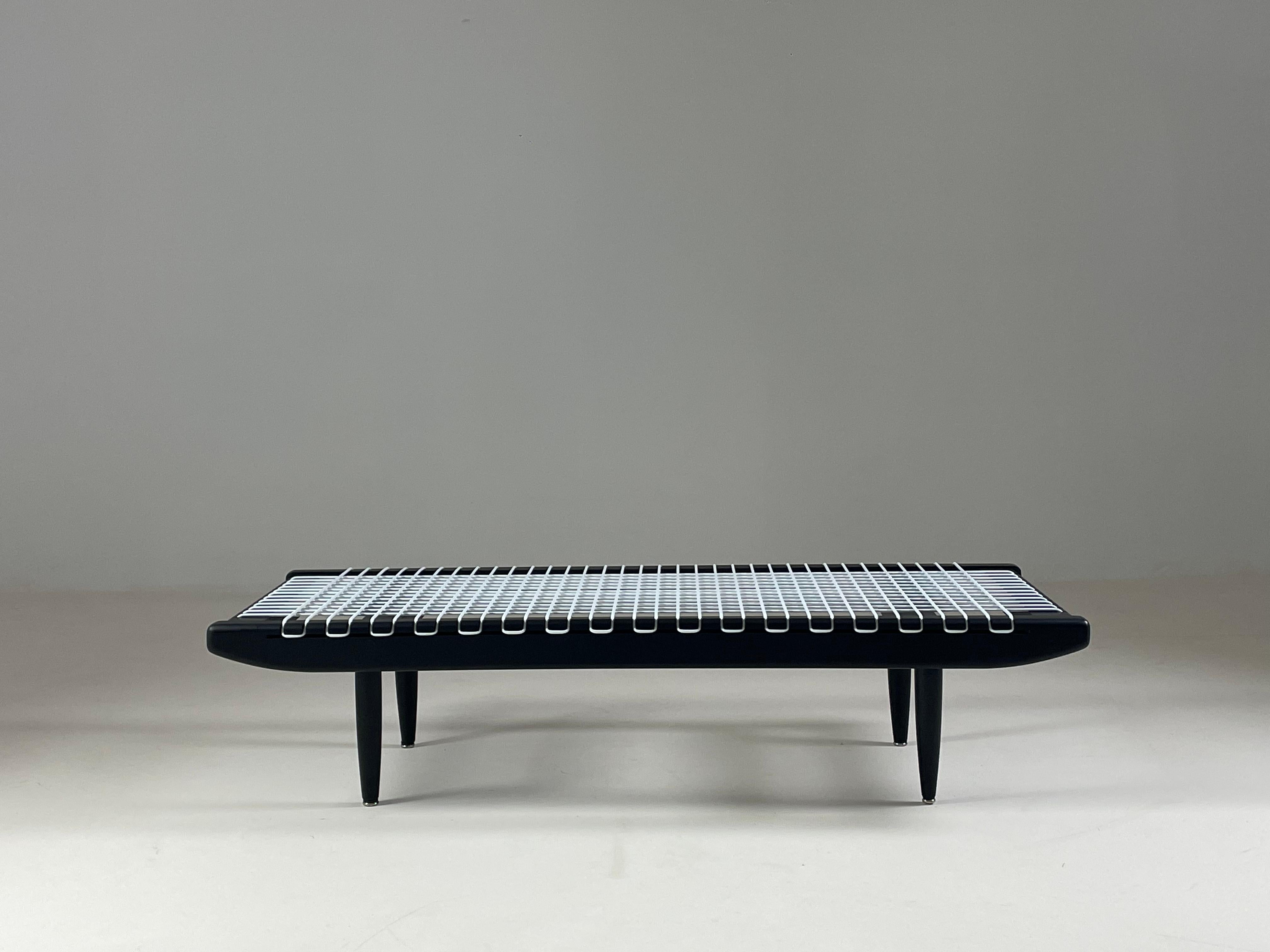 Black lacquered coffee table by Georges Tigien, France 1950s For Sale 2