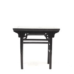 Black Lacquered Console Table, C 1830
