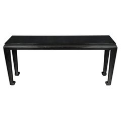 Black Lacquered Console Table