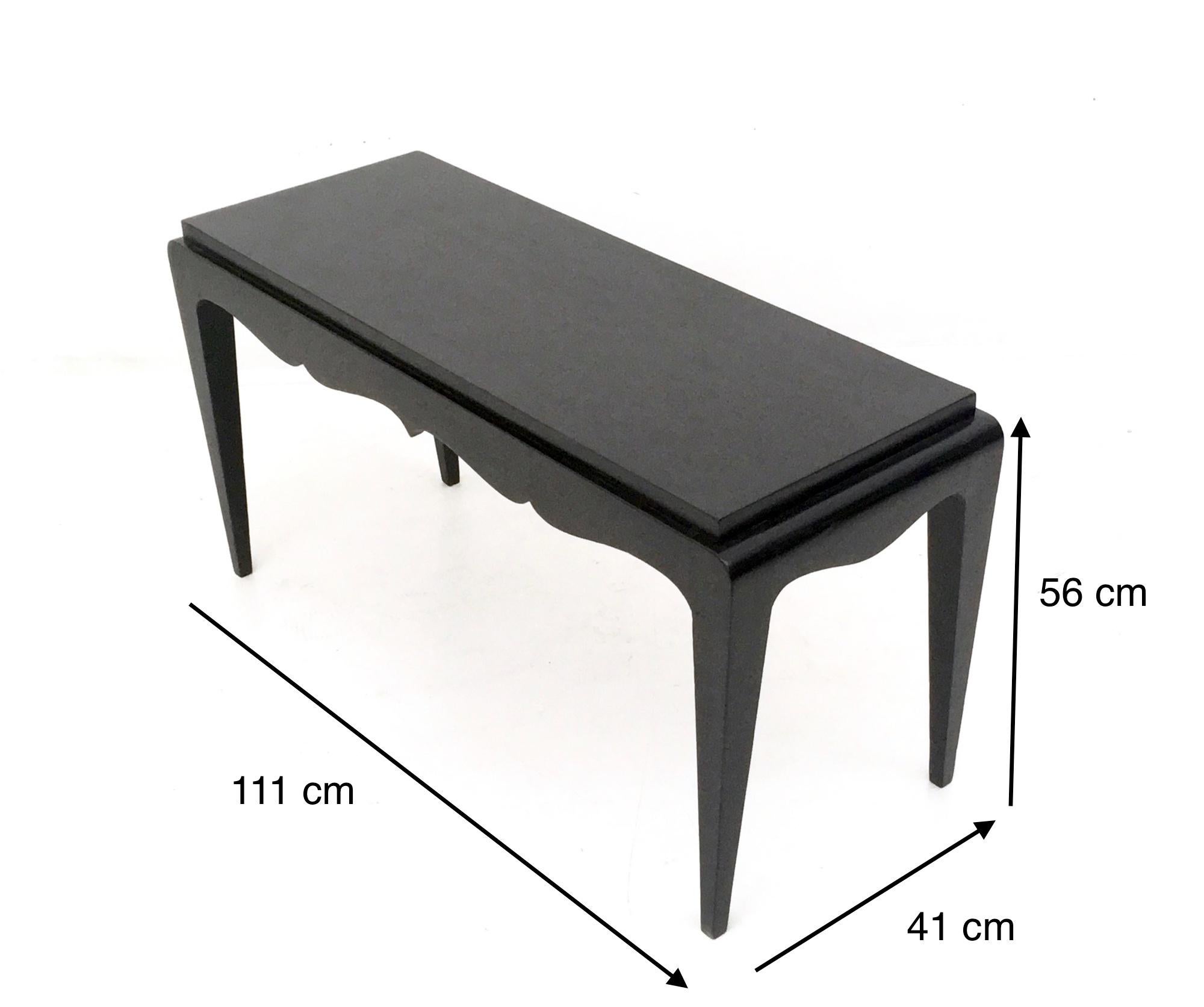 Banco de roble Durmast lacado en negro, Italia en venta 3