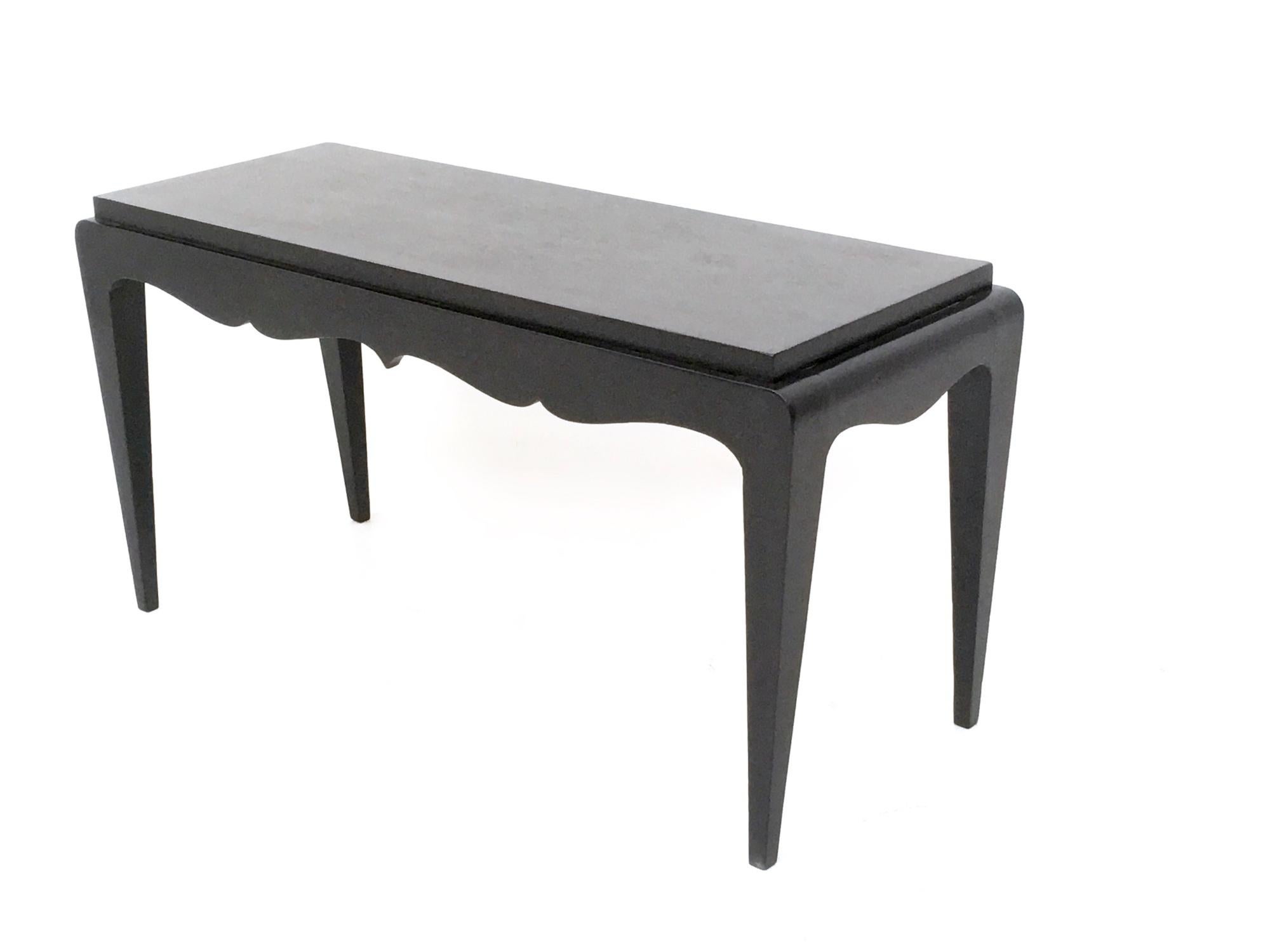 Banco de roble Durmast lacado en negro, Italia Lacado en venta