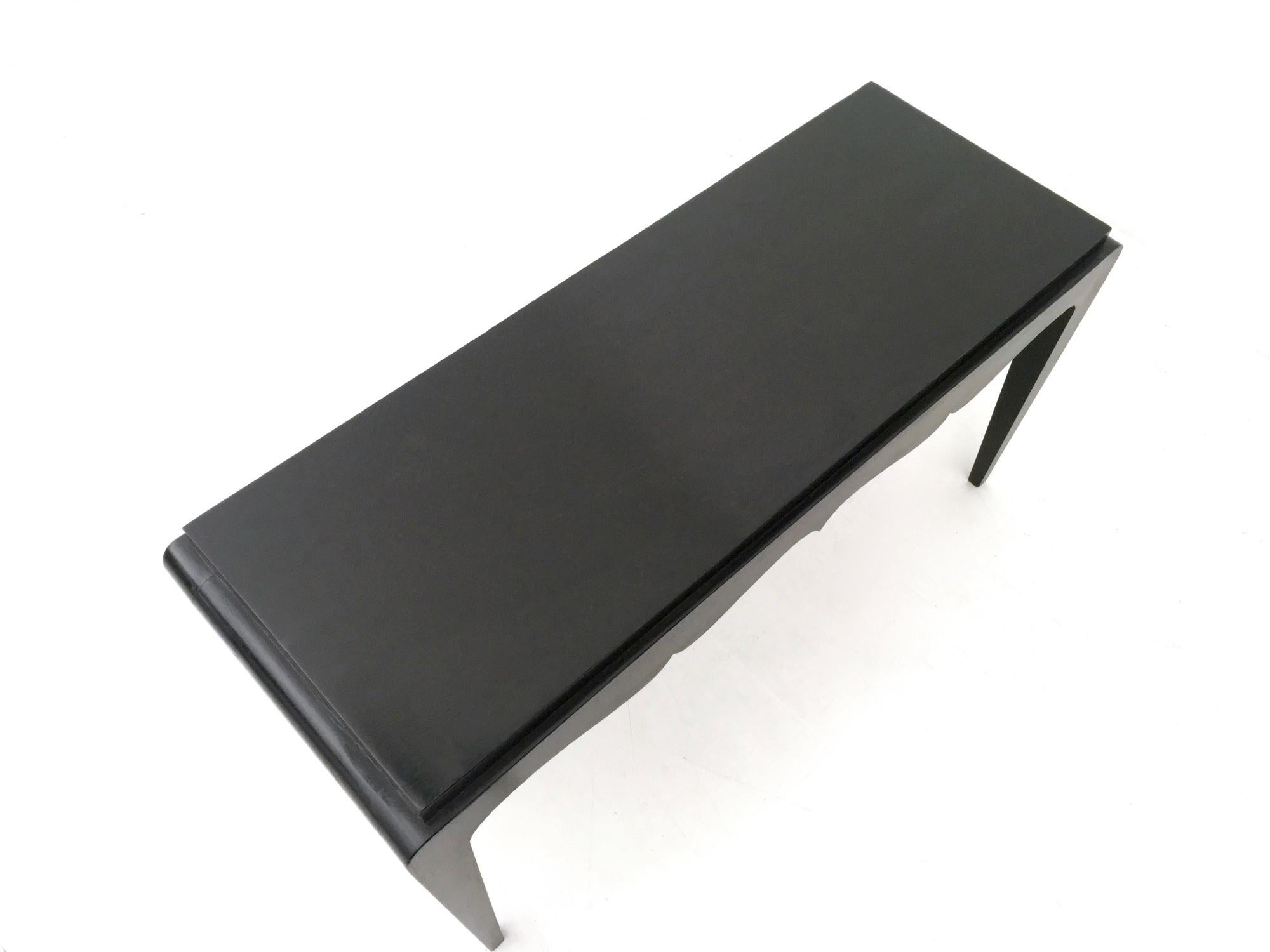 Banco de roble Durmast lacado en negro, Italia Roble en venta