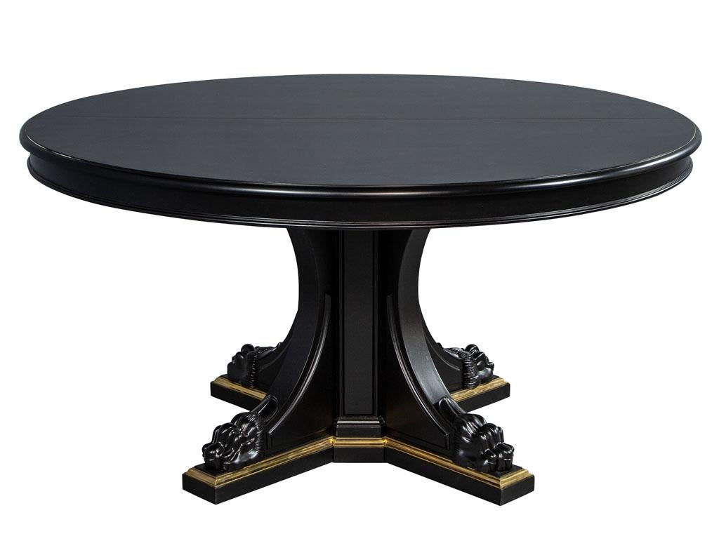 black laquer table