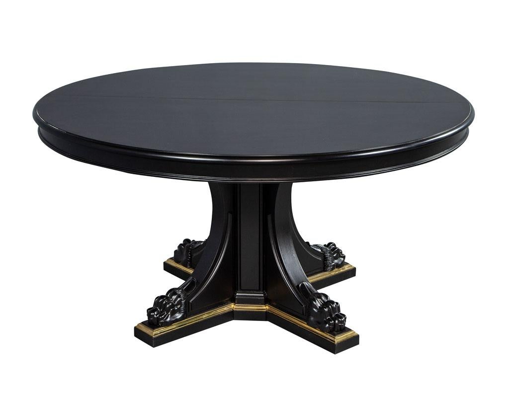 round lacquer dining table