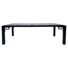 Black Lacquered Iron Coffee Table
