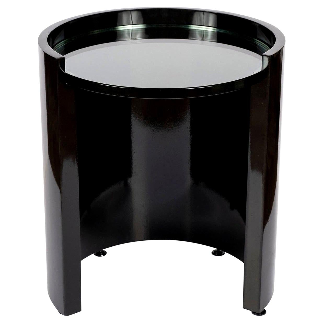 Black Lacquered Occasional Table