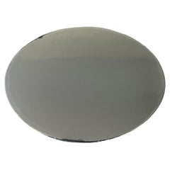 Black Lacquered Oval Box with Peacock Feather Lining