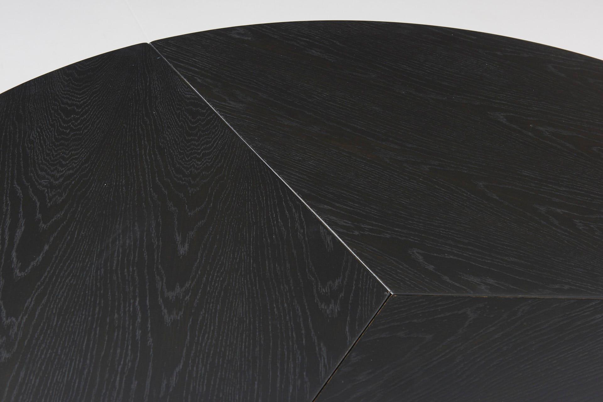 Black Lacquered Round Dining Table with Crossed Legs by Martin Visser, 1960s 2
