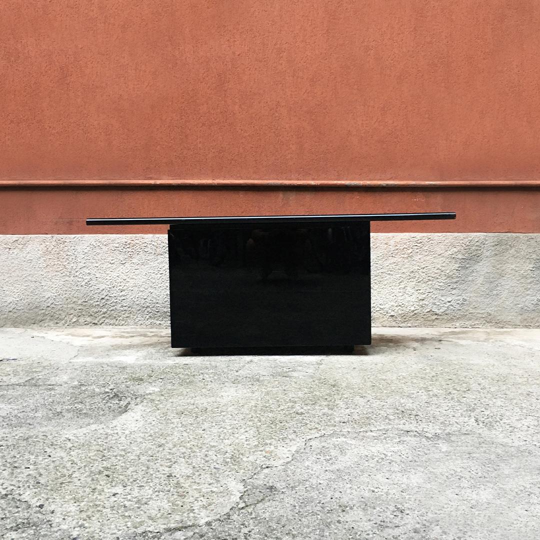 Italian Black Lacquered Sheraton Sideboard by G.Stoppino and L.Acerbis by Acerbis, 1977