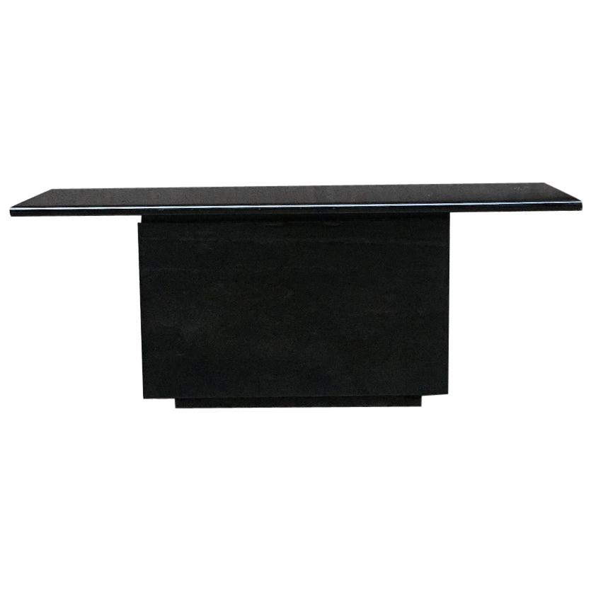 Black Lacquered Sheraton Sideboard by G.Stoppino and L.Acerbis by Acerbis, 1977