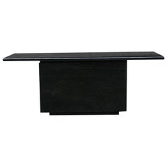 Vintage Black Lacquered Sheraton Sideboard by G.Stoppino and L.Acerbis by Acerbis, 1977