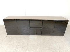 Black lacquered sideboard, 1970s