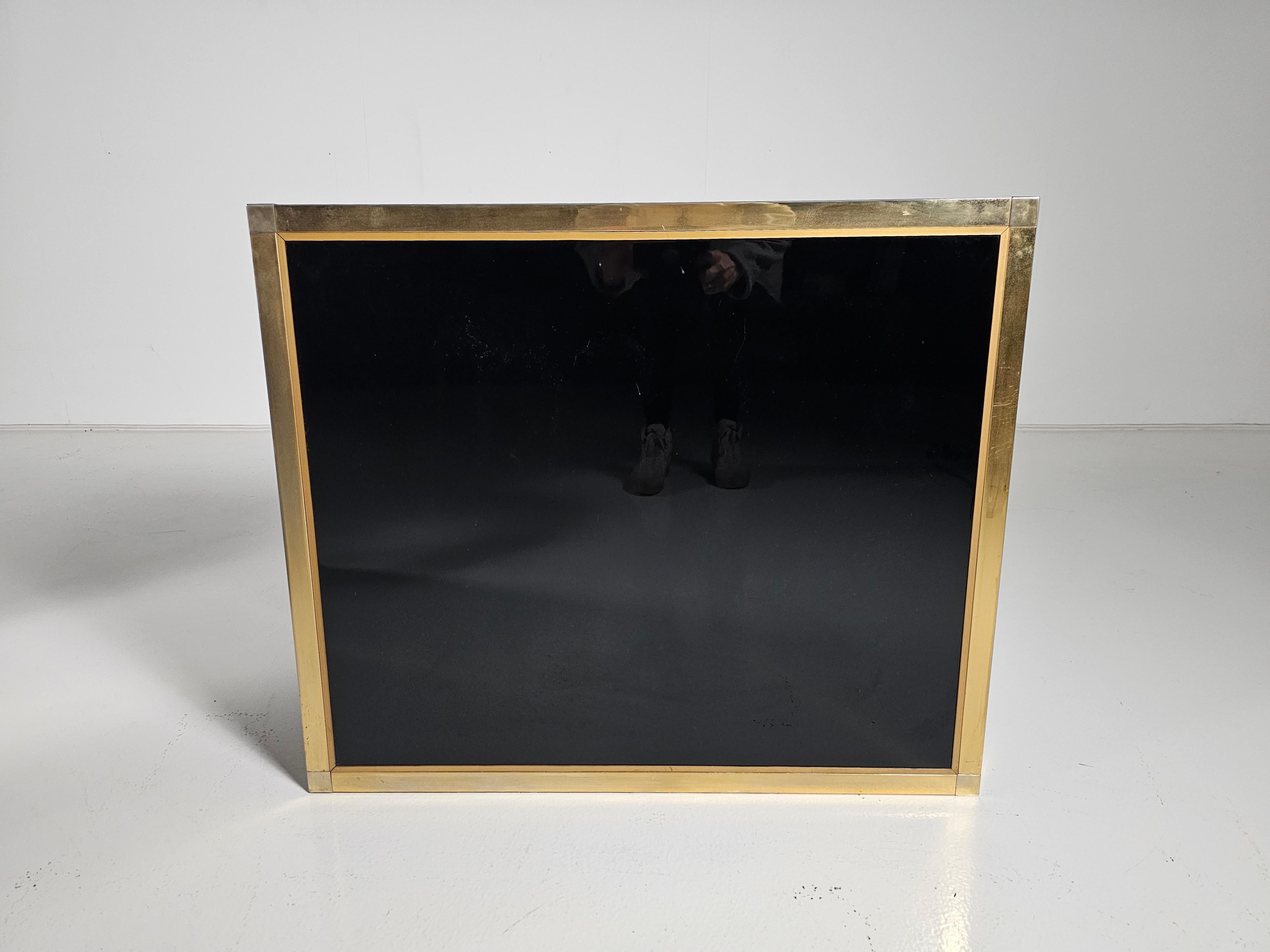 Aparador/Credenza lacado en negro de Renato Zevi, Italia, 1970 en venta 9