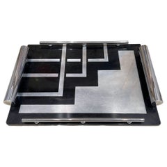 Black Lacquered Tray, Bauhaus, Circa 1930