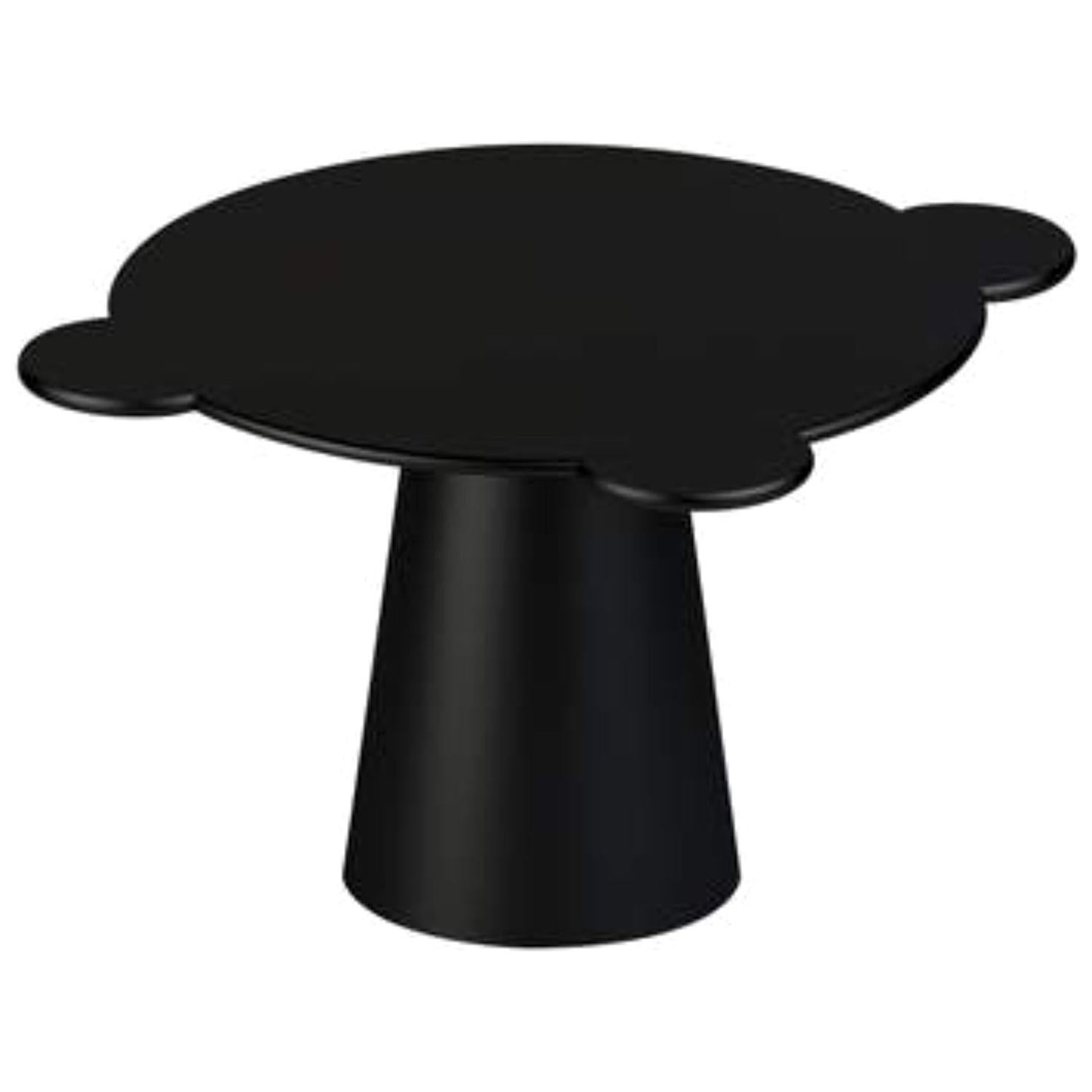 Black Lacquered Wood Contemporary Donald Table by Chapel Petrassi