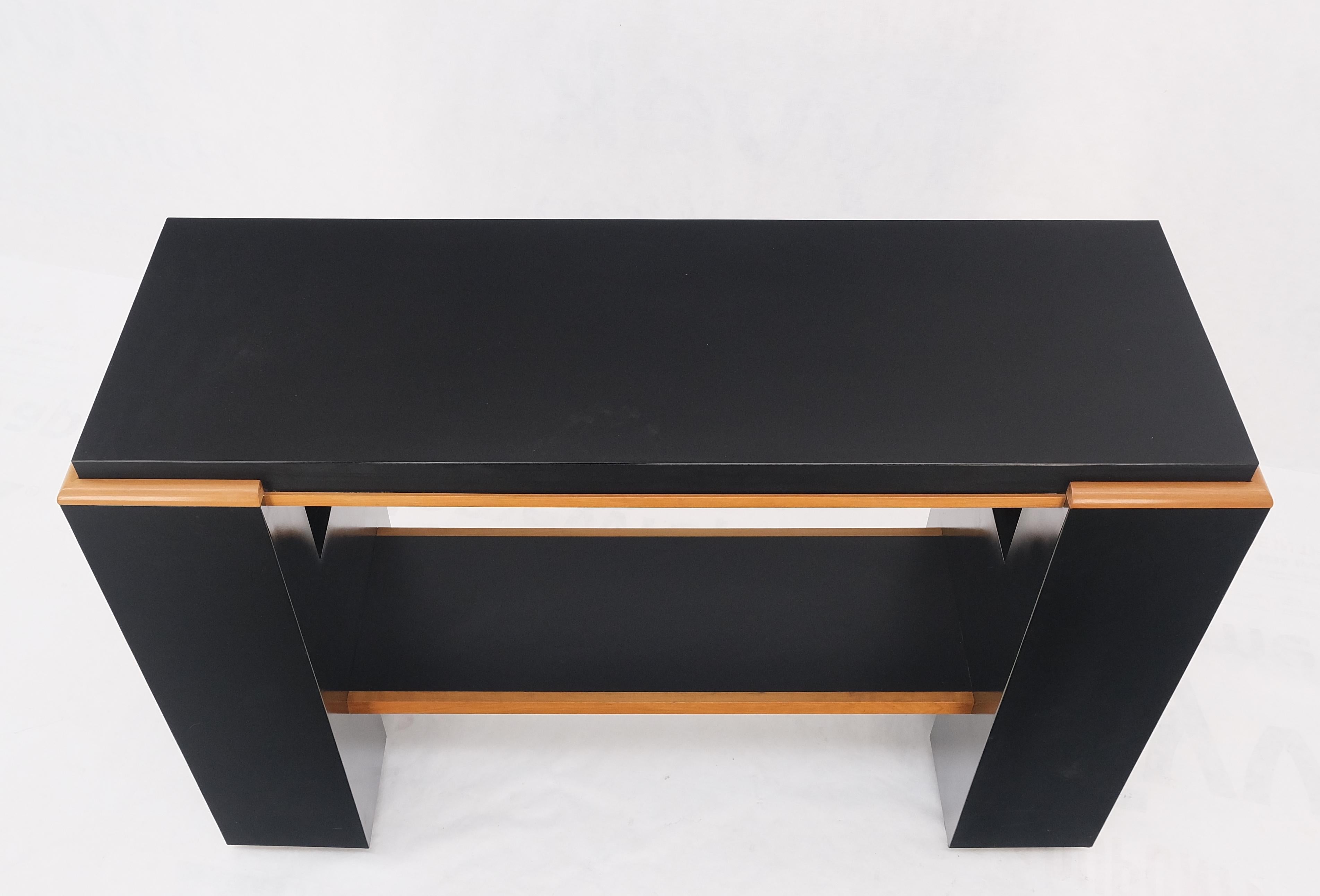 Black Laminate Bar Countertop Heigh Hall Table Console Custom Built Modern For Sale 8