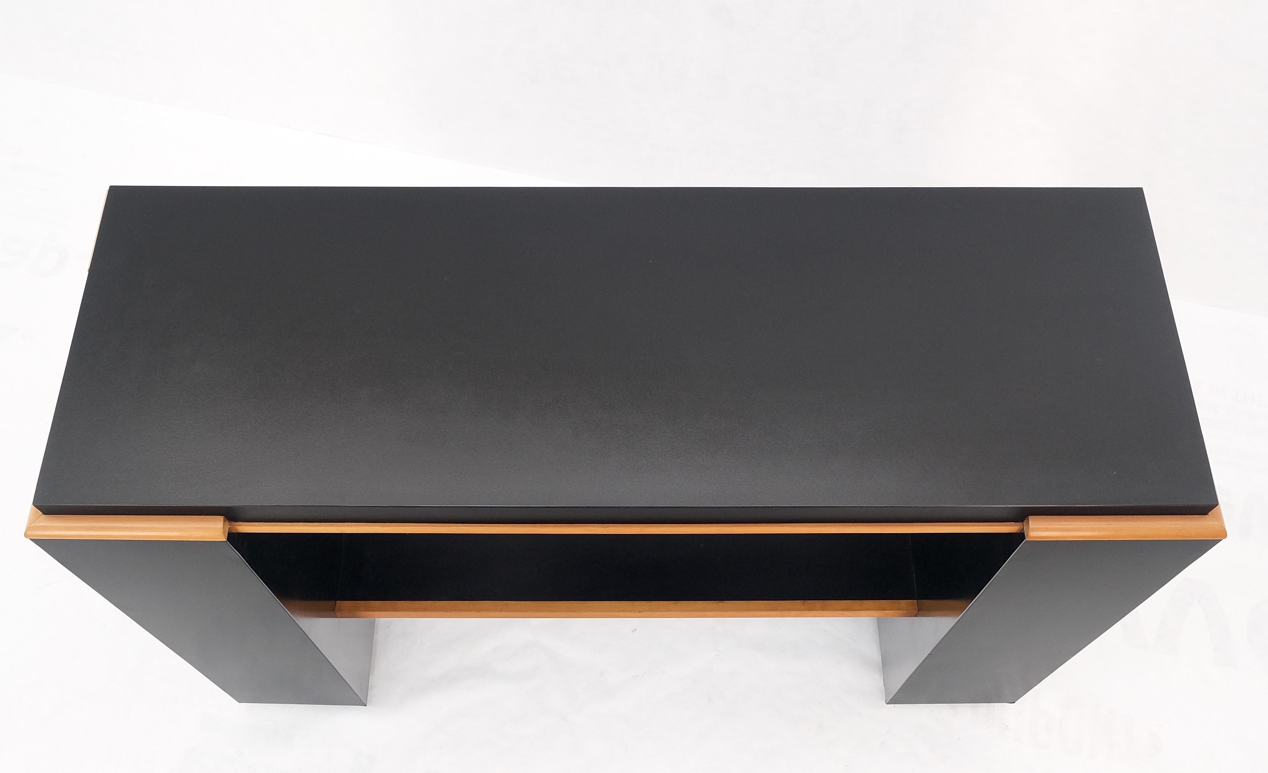 Black Laminate Bar Countertop Heigh Hall Table Console Custom Built Modern For Sale 9