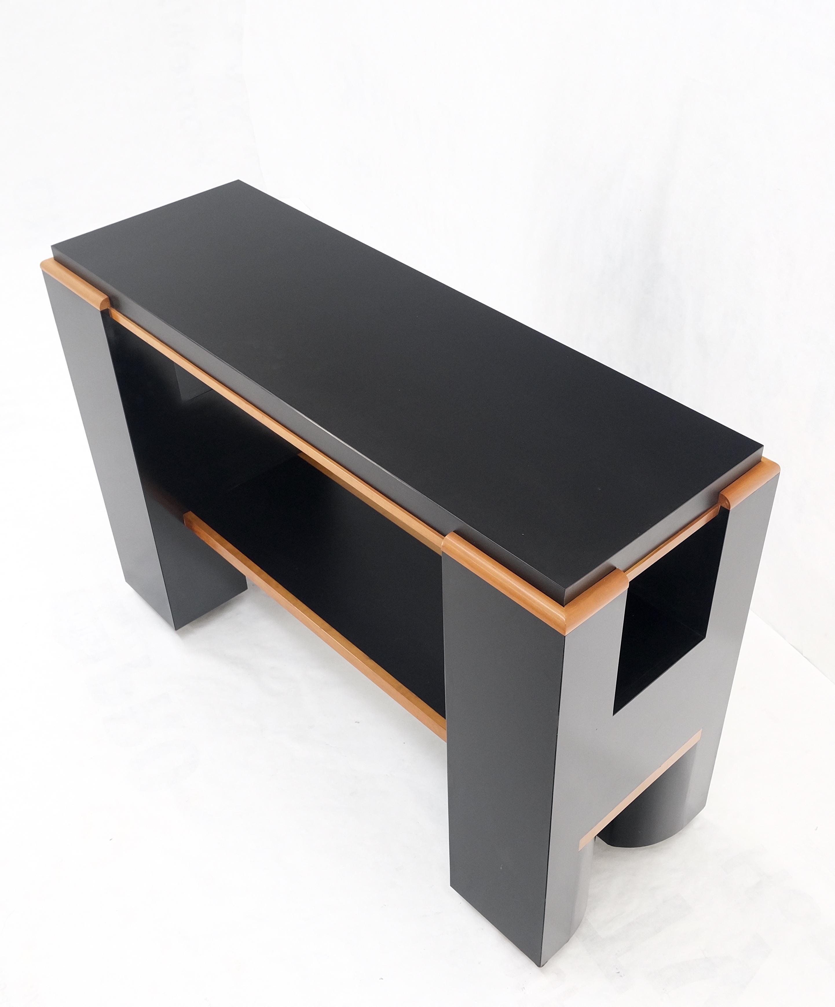 Black Laminate Bar Countertop Heigh Hall Table Console Custom Built Modern For Sale 10