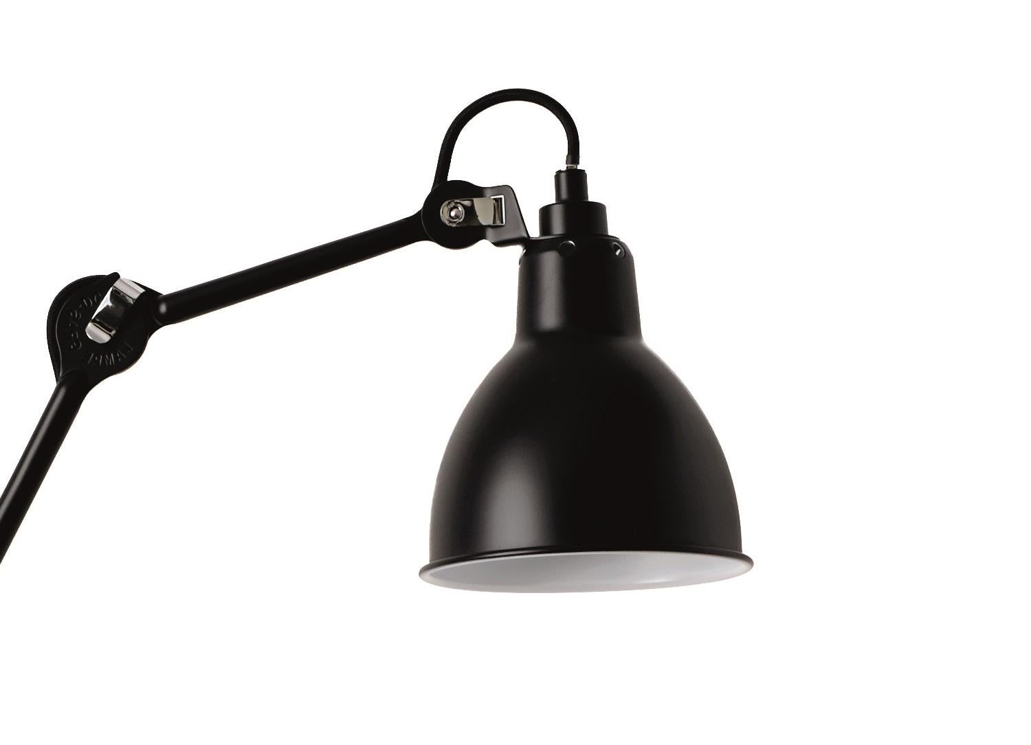 Post-Modern Black Lampe Gras N° 210 Wall Lamp by Bernard-Albin Gras For Sale