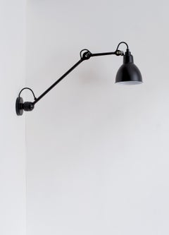 Lampada da parete Black Lampe Gras N° 304 L40 di Bernard-Albin Gras
