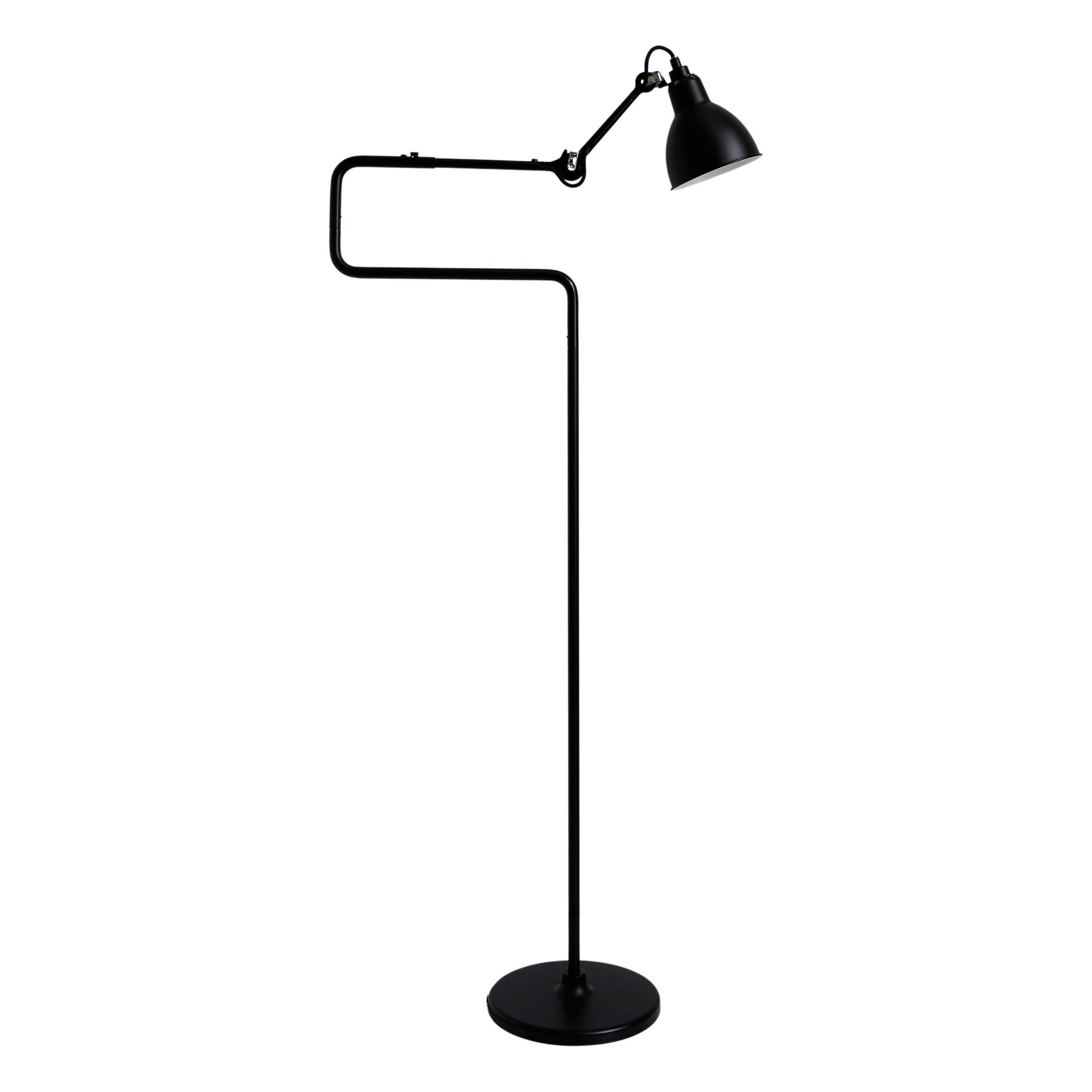 Lámpara de pie Lampe Gras N° 411 Negra de Bernard-Albin Gras
