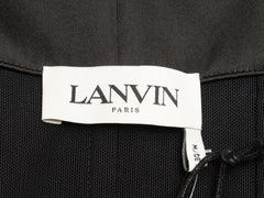 Black Lanvin Strapless Corset Top Size FR 34