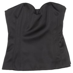 Top Corsetto senza spalline Lanvin nero taglia FR 34